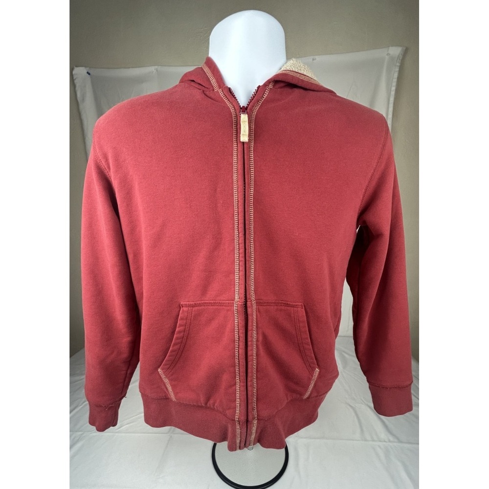 L.L. Bean Kids‎ Large 14-16 Red Sherpa Fleece Lined Zip Hoodie Jacket